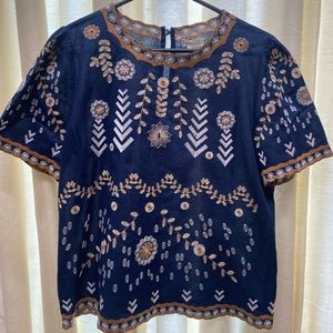 Embroidery top